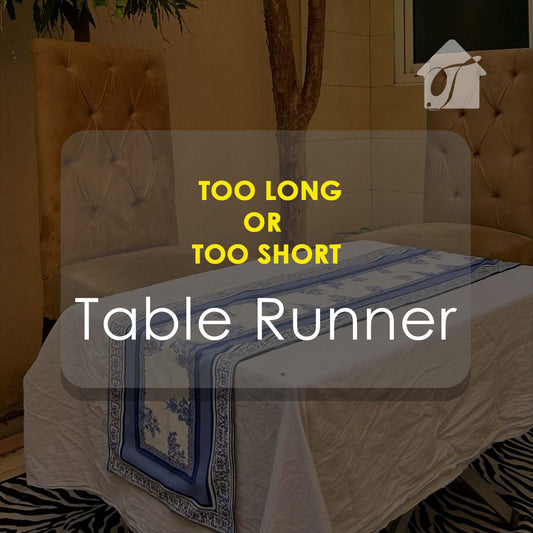 What to do when table runner is too long or short? US homes