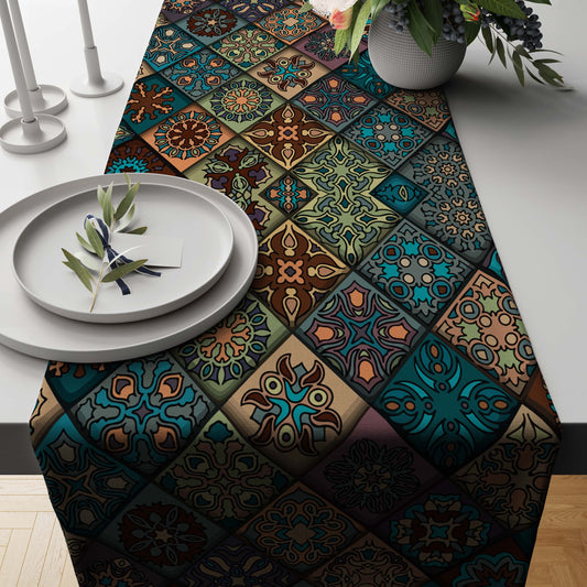 Prehistoric Chimera Table Runner