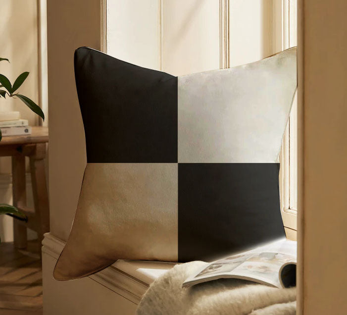 Monochrome Throw Pillow Cover