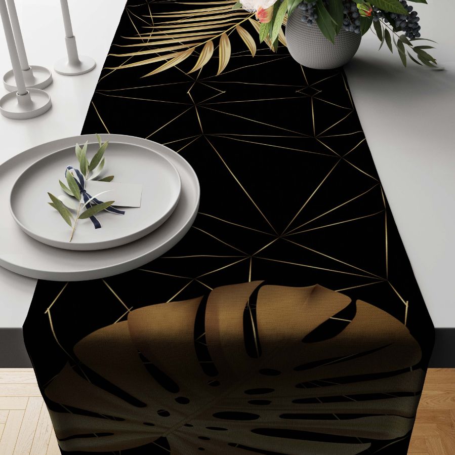 Night Leaves Table Runner