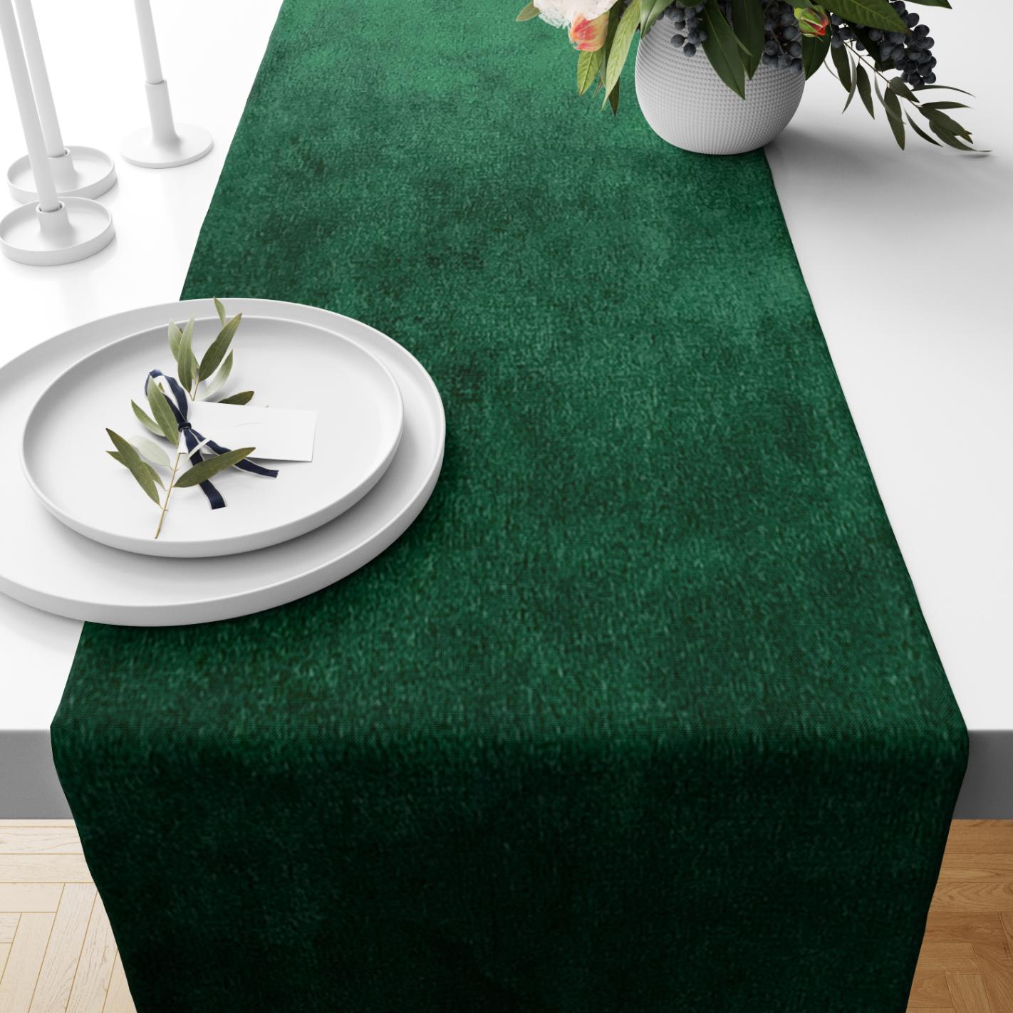 Malai Velvet - Emerald Table Runner