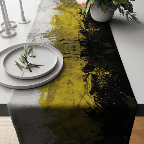 Printed - Sparkling Gold Table Runner