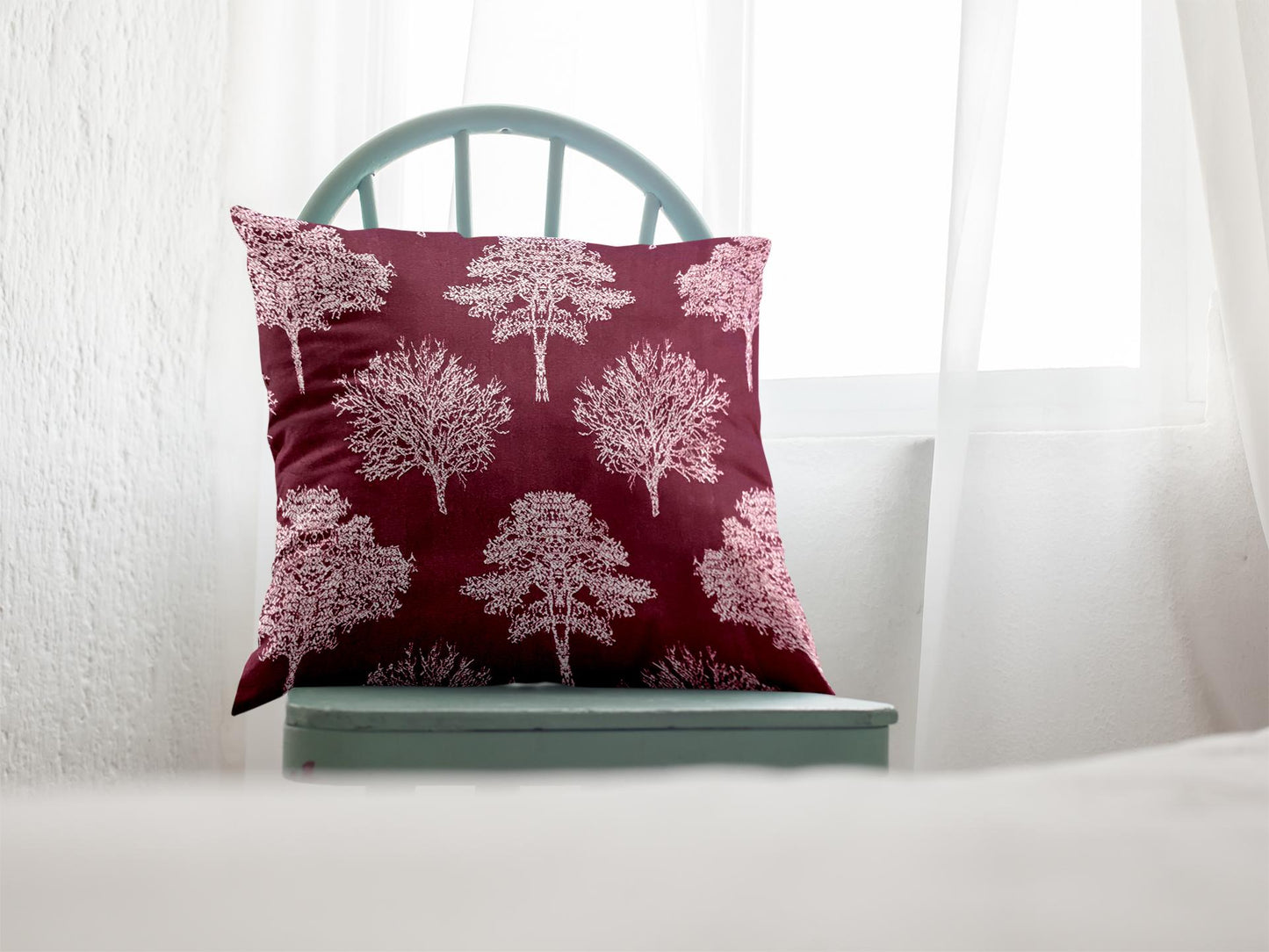 Shanghai - Ruby Throw Pillow Cover