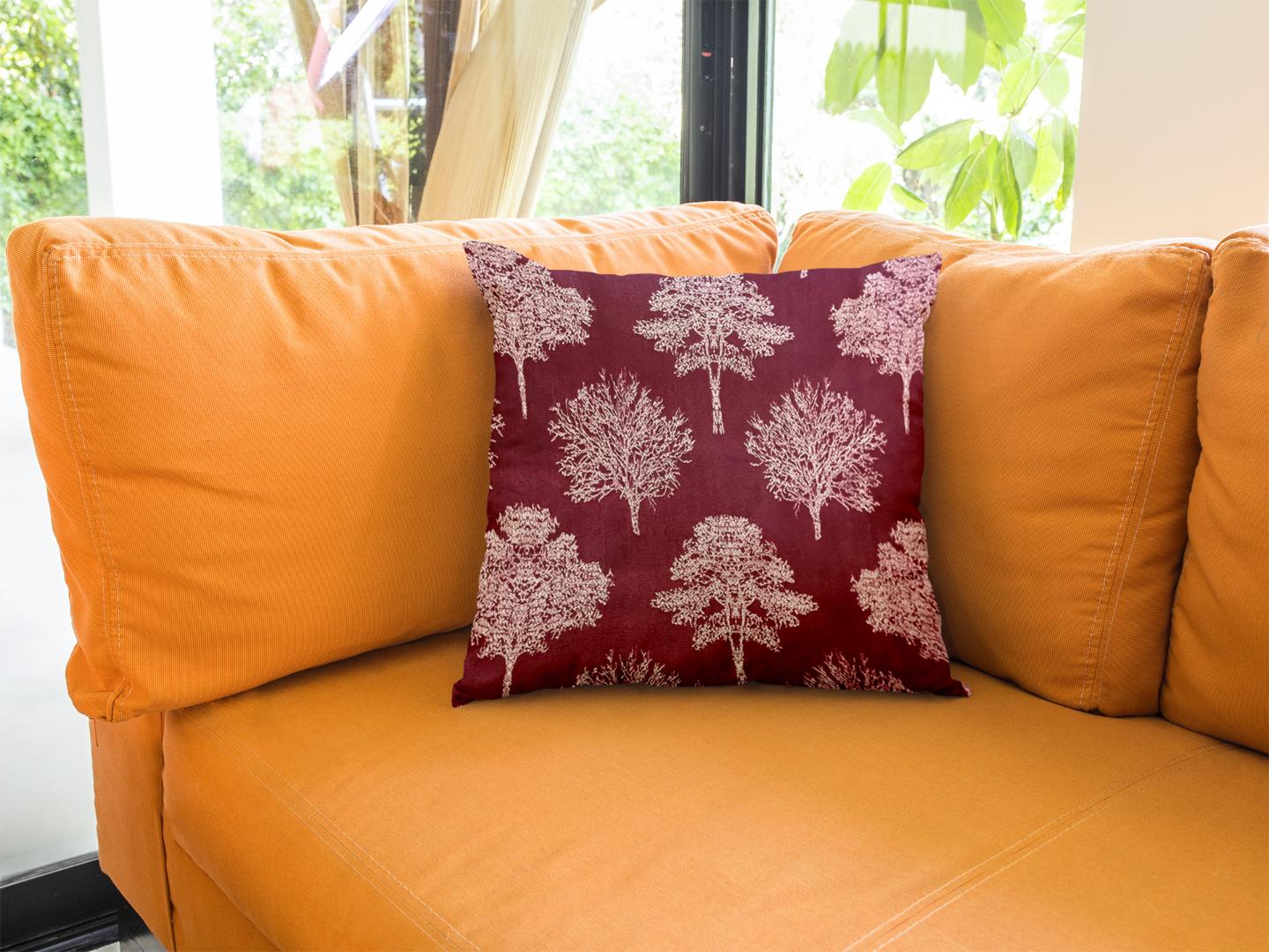 Shanghai - Ruby Throw Pillow Cover