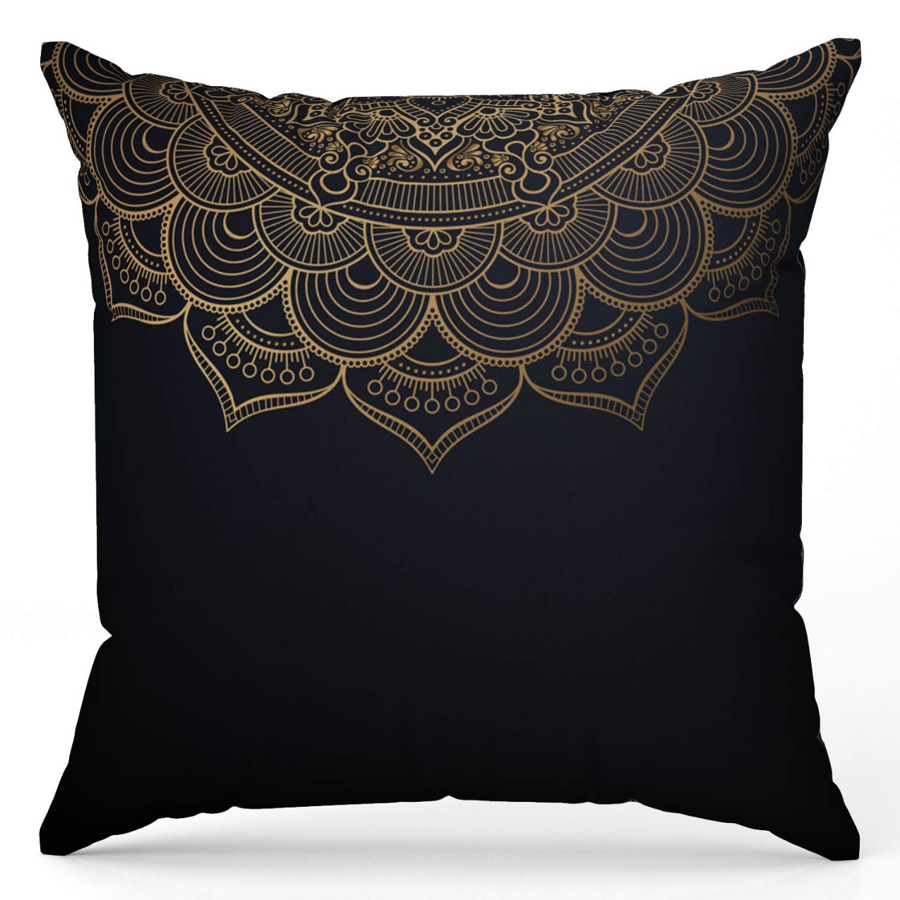 Elegans Black Throw Pillow Cover