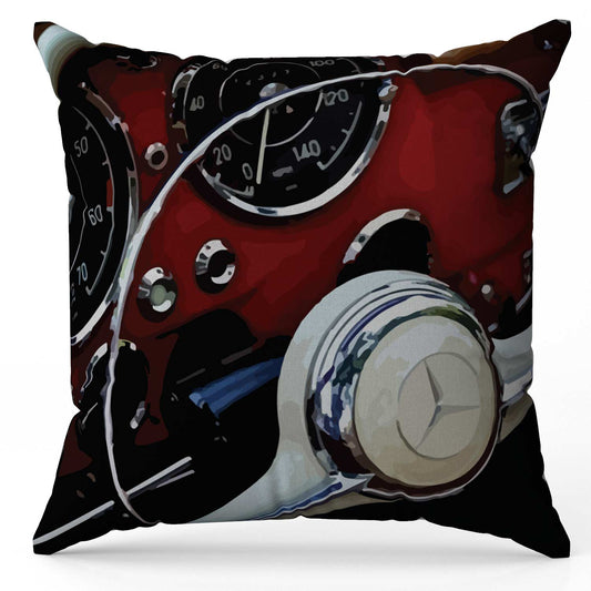 Printed - Mercedes Inshore Throw Pillow Cover