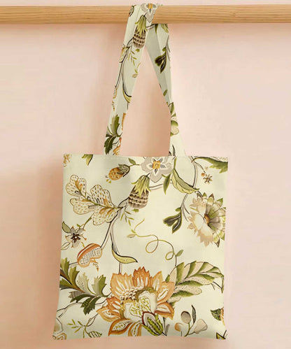 Printed - Beige Fort Tote Bag