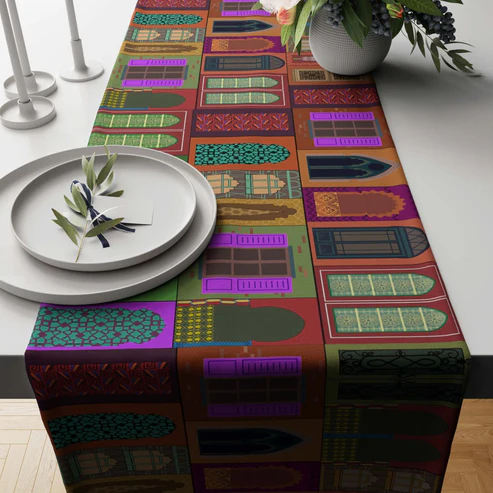 Printed - Mughal Table Runner