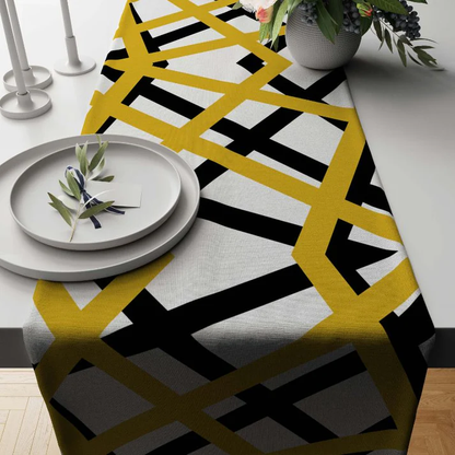 Printed - Celestial Gold Table Runner