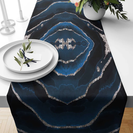 Printed - Blue Moana Table Runner