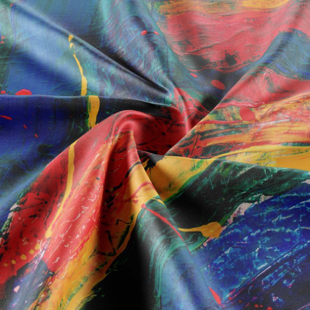 Rainbow Paint Stroke Tablecloth