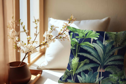 Night Pine Road Throw Pillow Cover