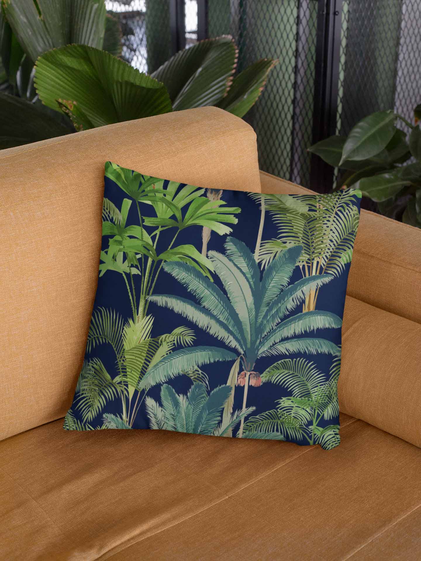 Night Pine Road Throw Pillow Cover