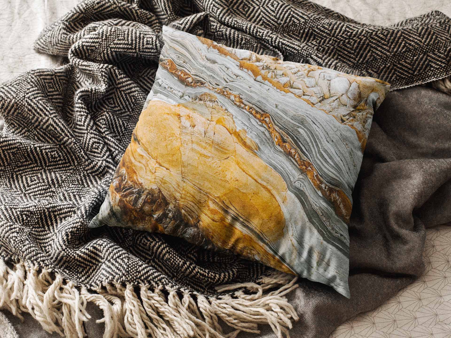 Earth Jasper Throw Pillow Cover