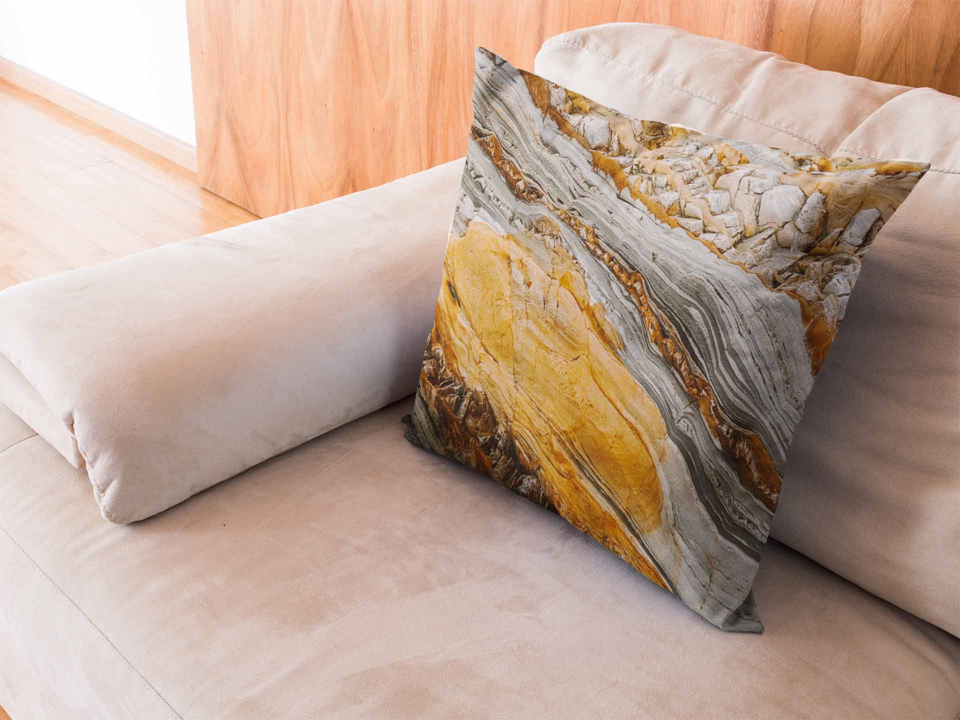 Earth Jasper Throw Pillow Cover