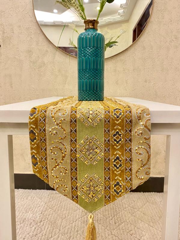 Green Hatun Table Runner