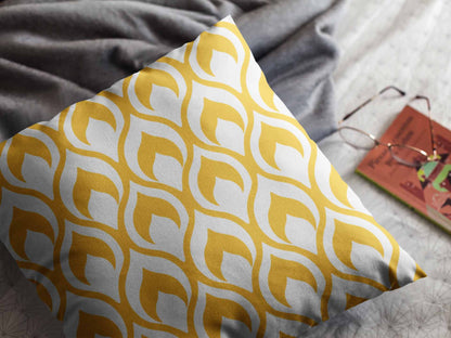 Ochre Accent Throw Pillow Cover