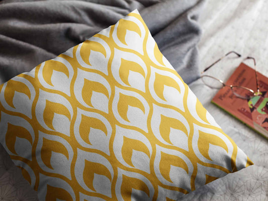 Ochre Accent Throw Pillow Cover