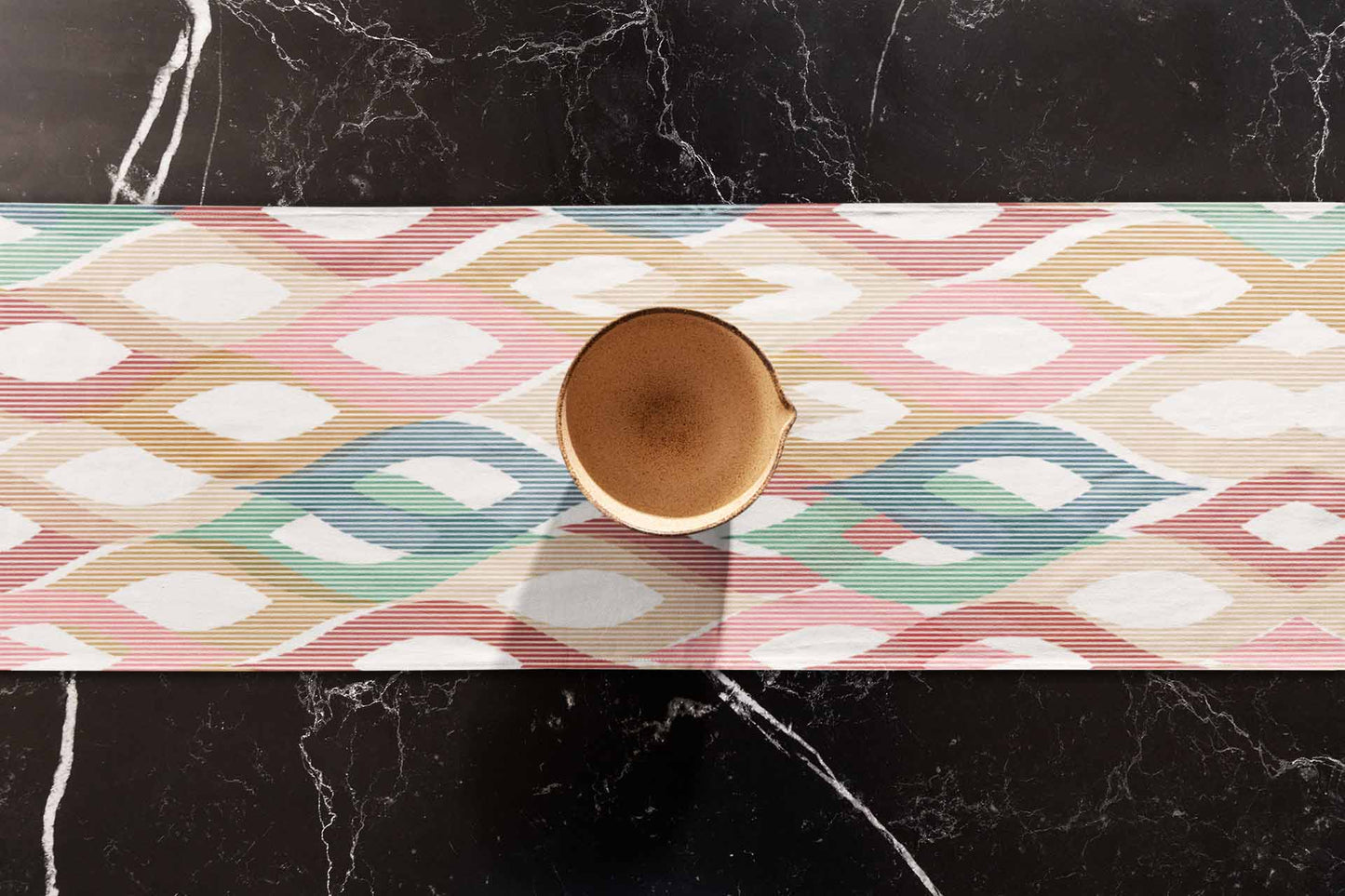 Pastel Wavy Table Runner