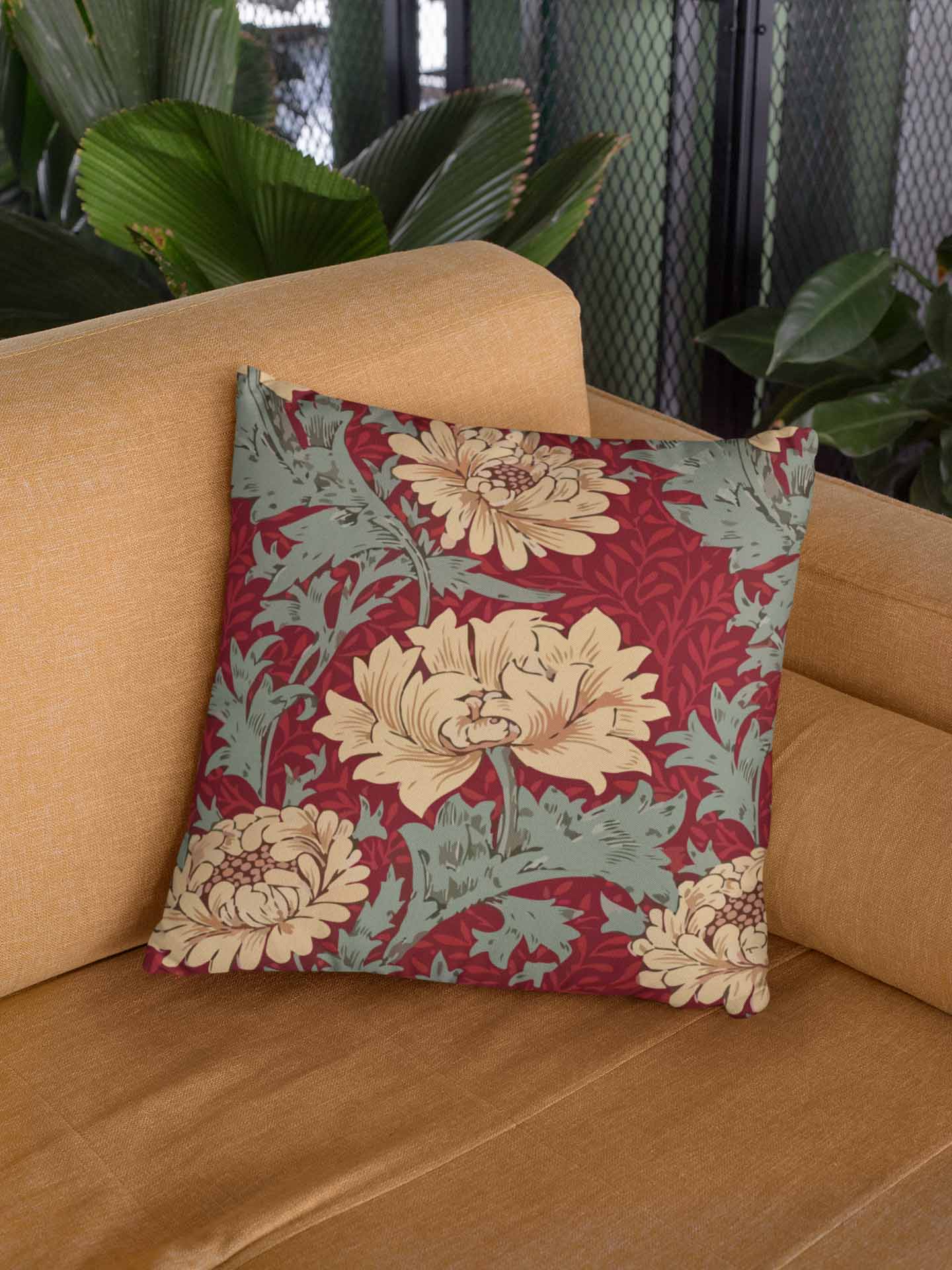 Petal Palette Throw Pillow Cover