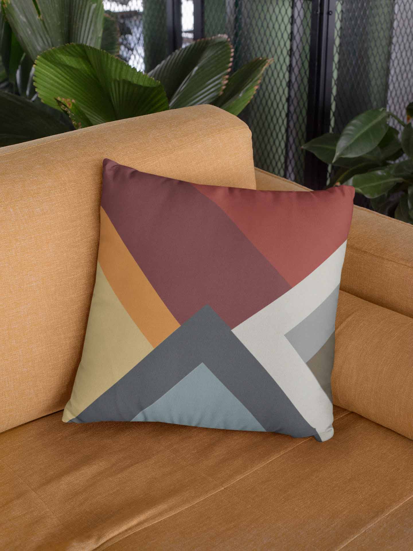 Printed - Rimjhim Throw Pillow Cover