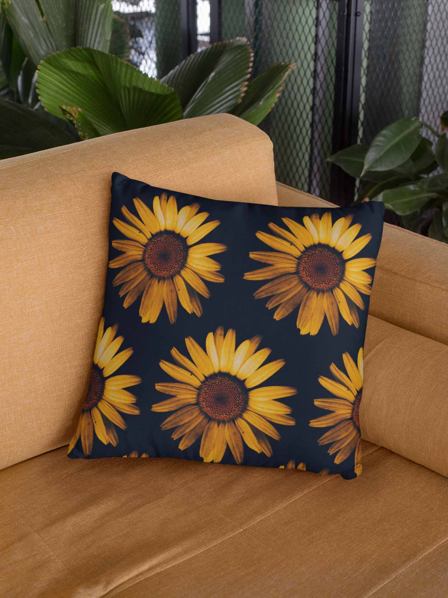 Sunflower Throw Pillow Cover