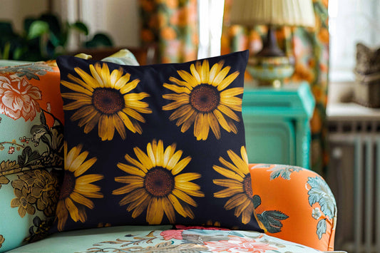 Sunflower Throw Pillow Cover