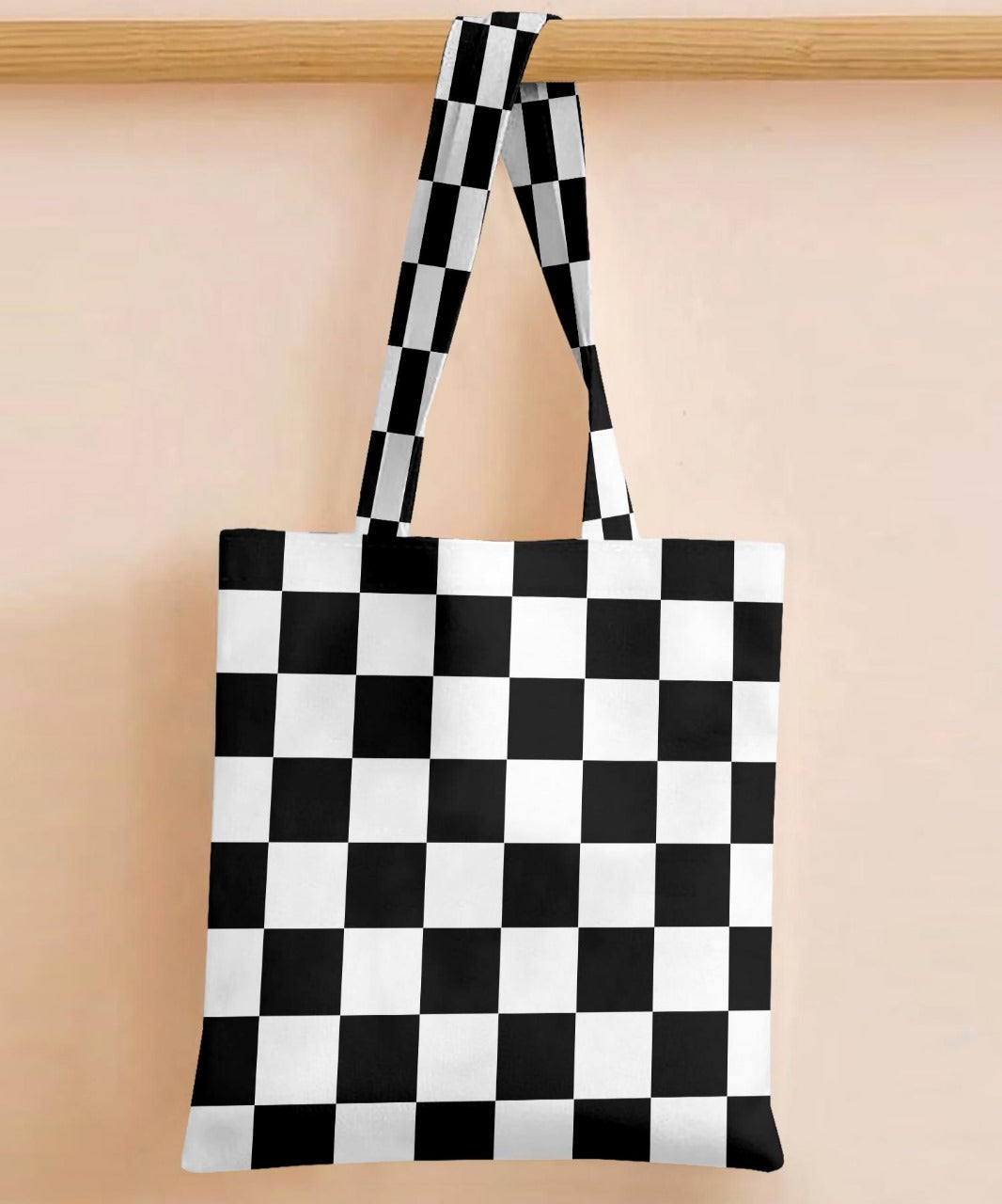 Printed - Check Tote Bag