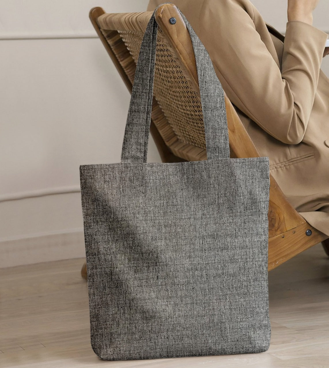 Fine Jute - Ash Tote Bag