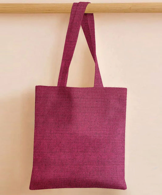 Fine Jute - Plum Tote Bag