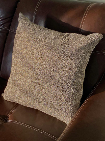 Woven Jute - Rustic Charm Throw Pillow Cover