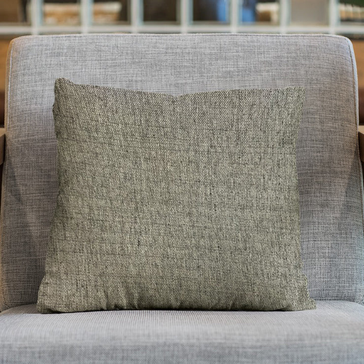 Fine Jute - Ash Throw Pillow Cover