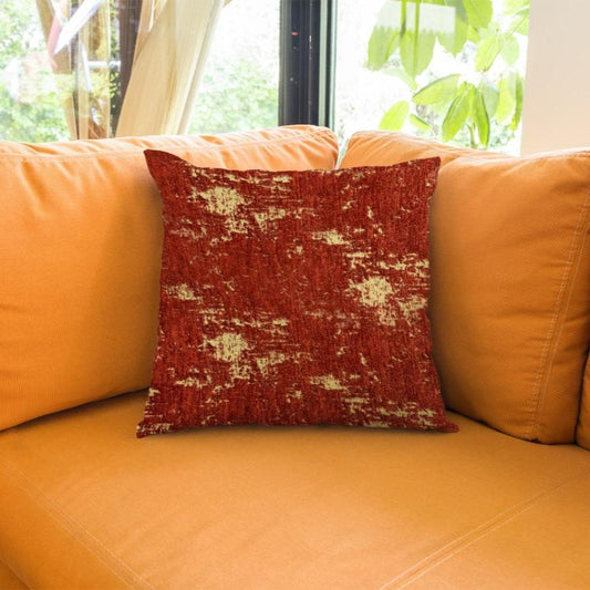 Shanghai Velvet - Rust Throw Pillow Cover