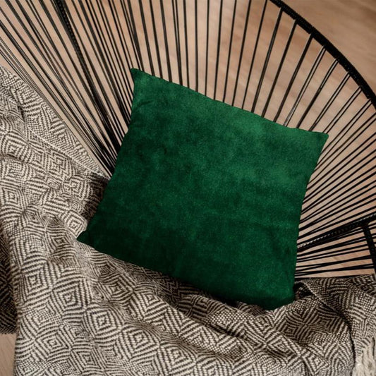 Malai Velvet - Emerald Throw Pillow Cover