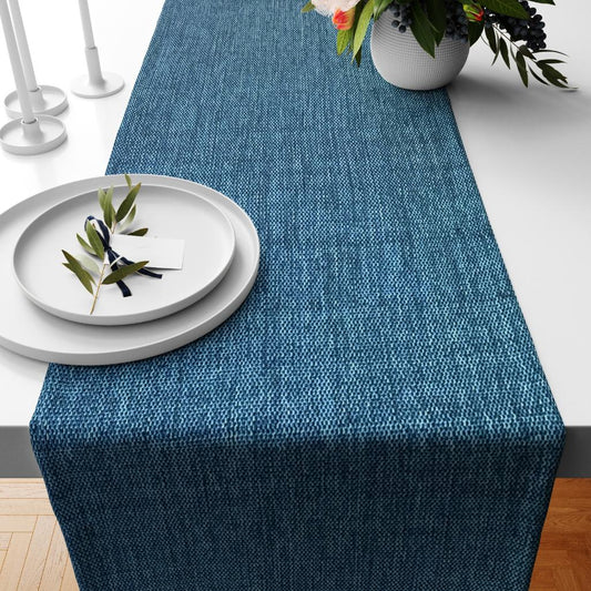 Fine Jute - Dark Turquoise Table Runner