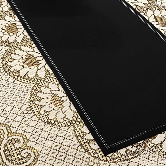 Premium Leather - Black Table Runner