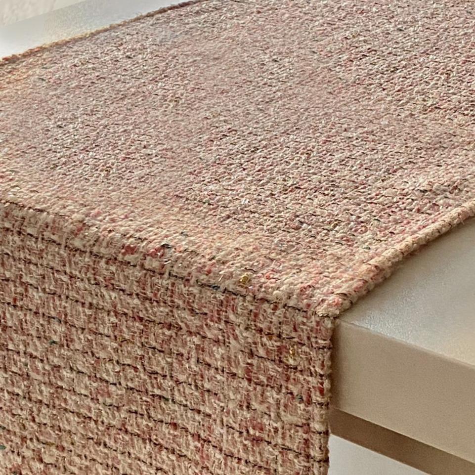 Woven Jute - Blush Elegance Table Runner