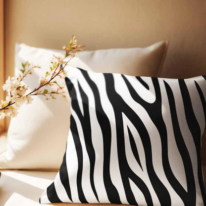 Printed - Zebra Throw Pillow Cover