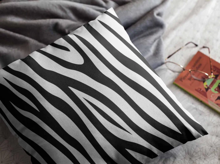 Printed - Zebra Throw Pillow Cover