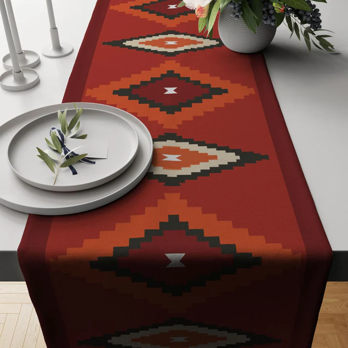 Printed - Azure's Jewel Table Runner