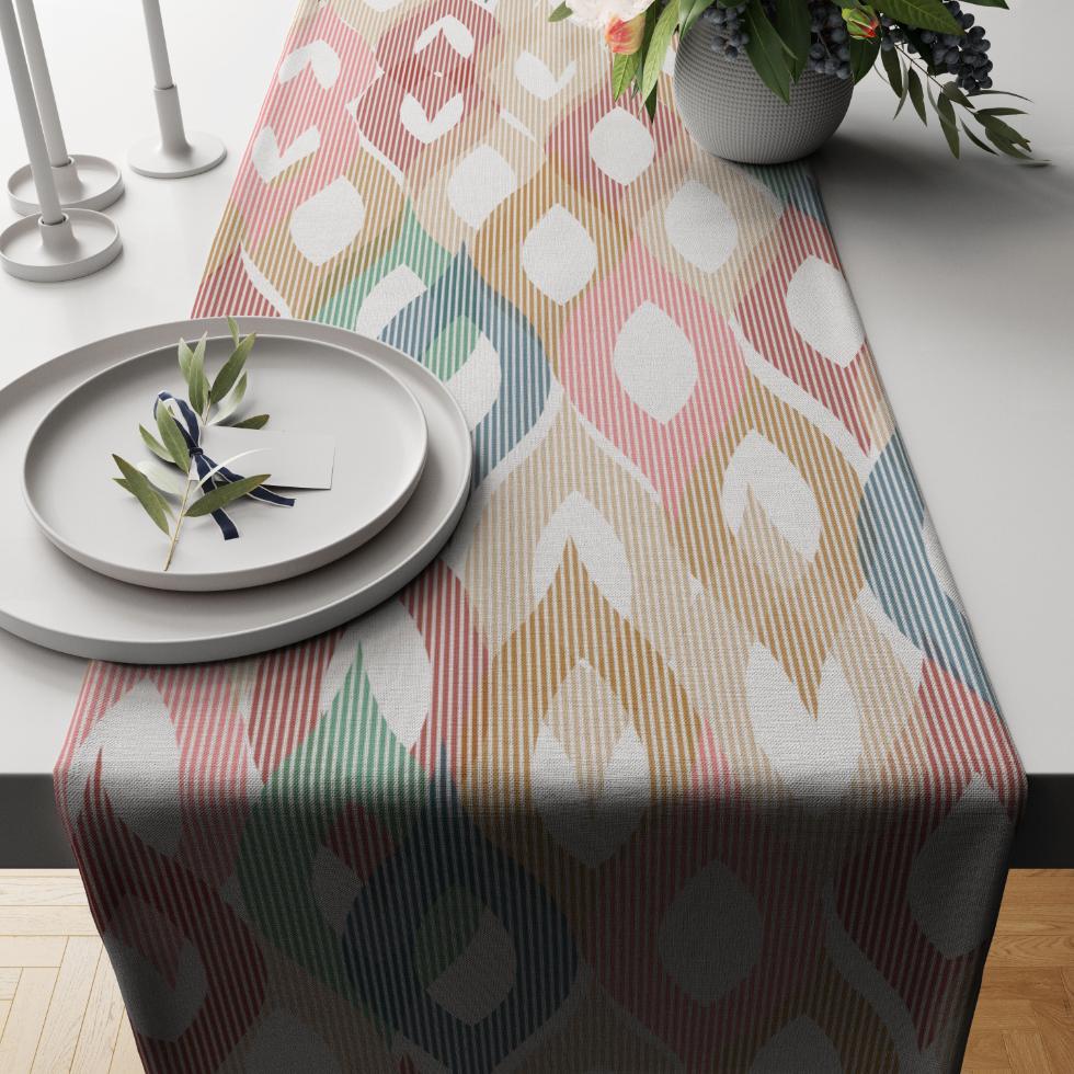 Pastel Wavy Table Runner